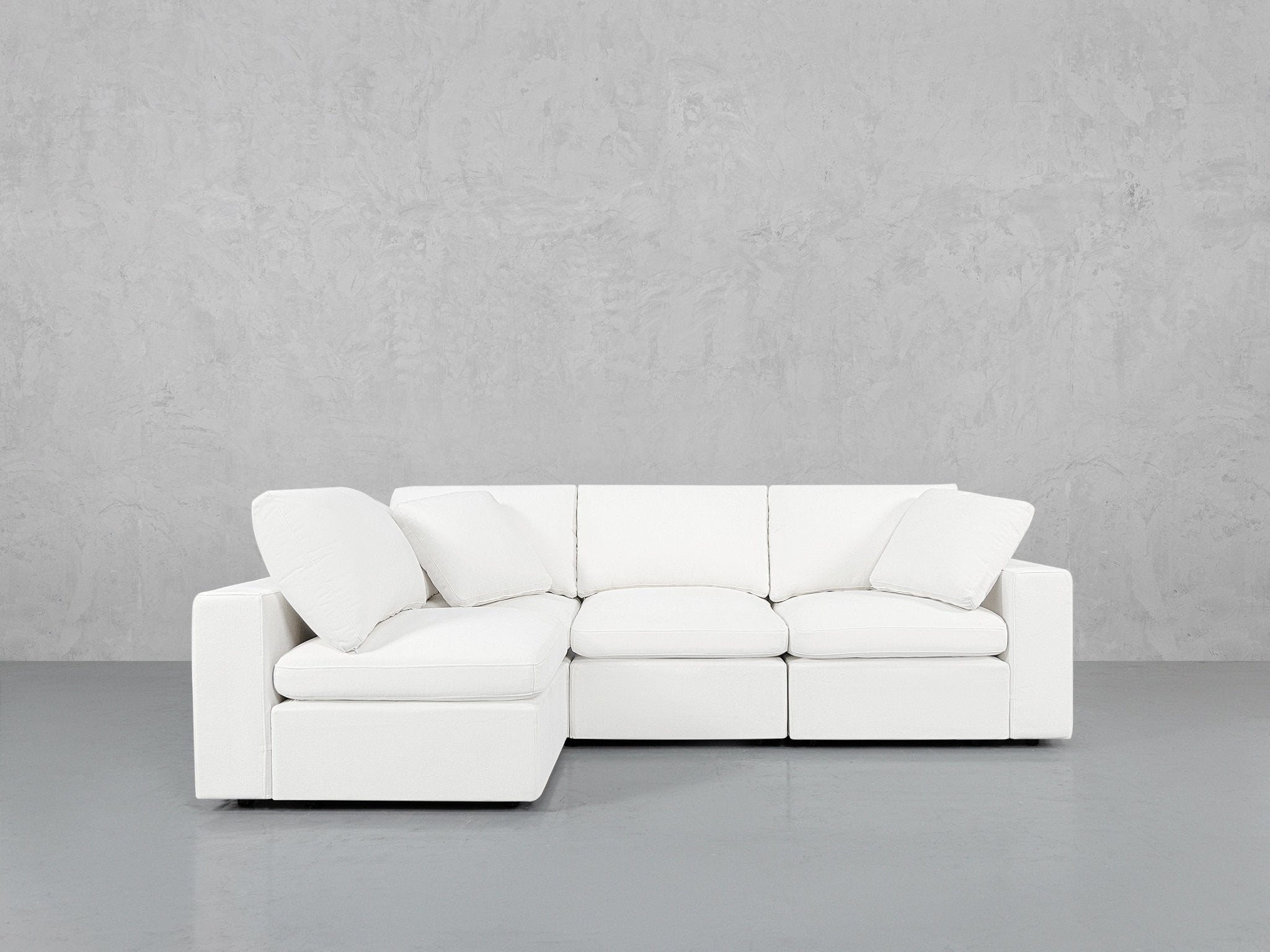 4-Seat Modular Open Corner Sectional