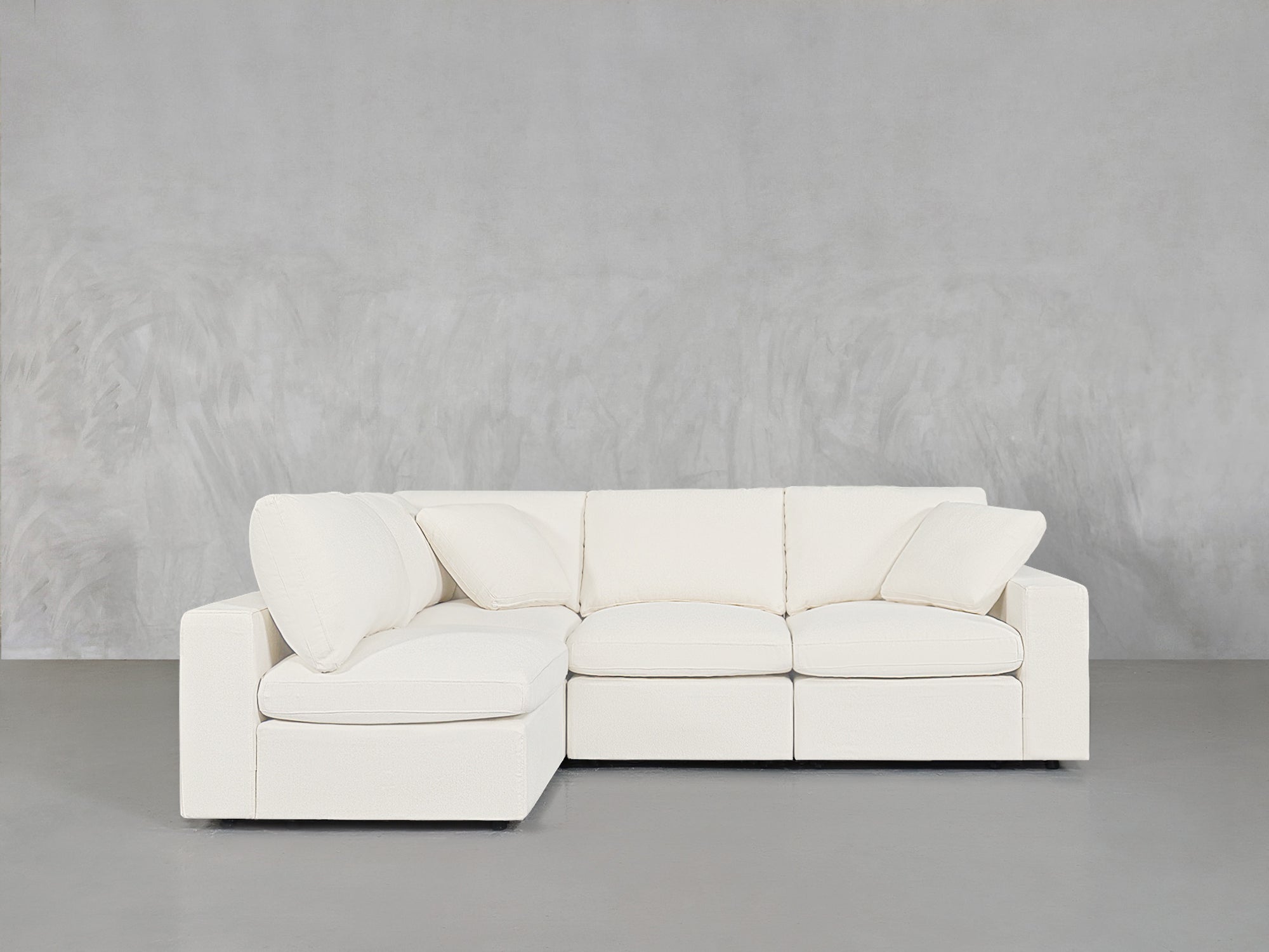 4-Seat Modular Open Corner Sectional