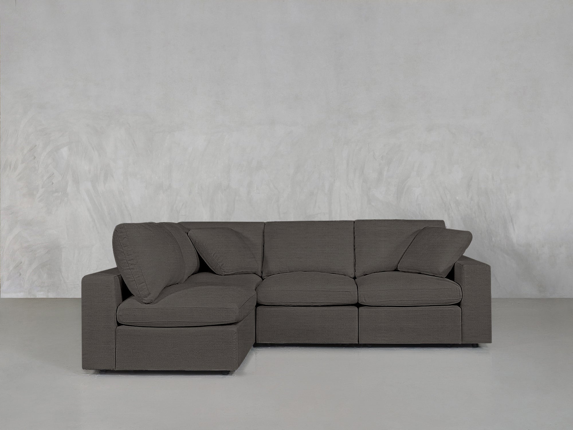 4-Seat Modular Open Corner Sectional