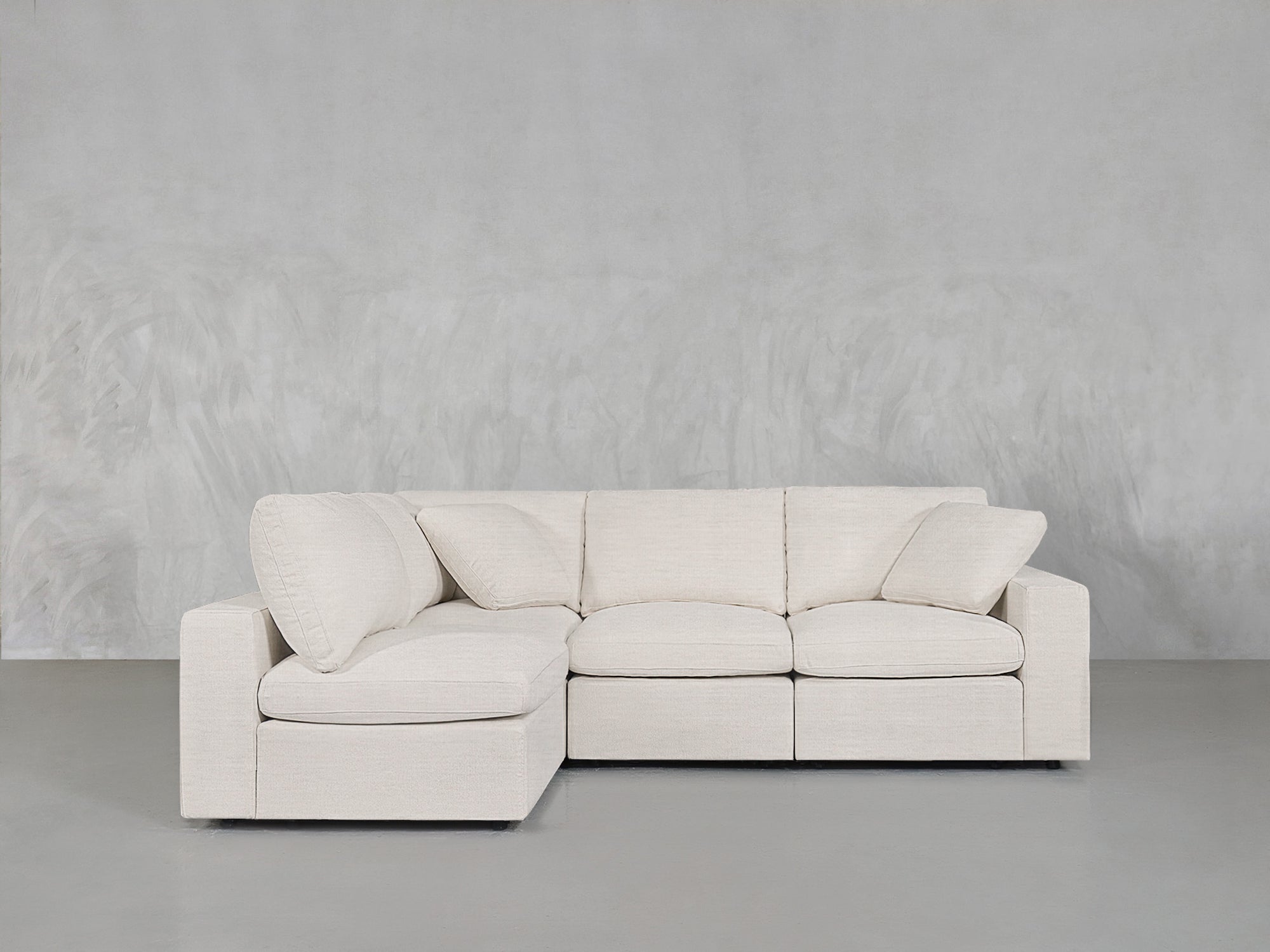 4-Seat Modular Open Corner Sectional