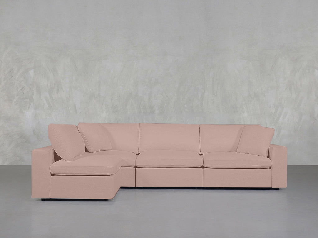 4-Seat Modular Open Corner Sectional