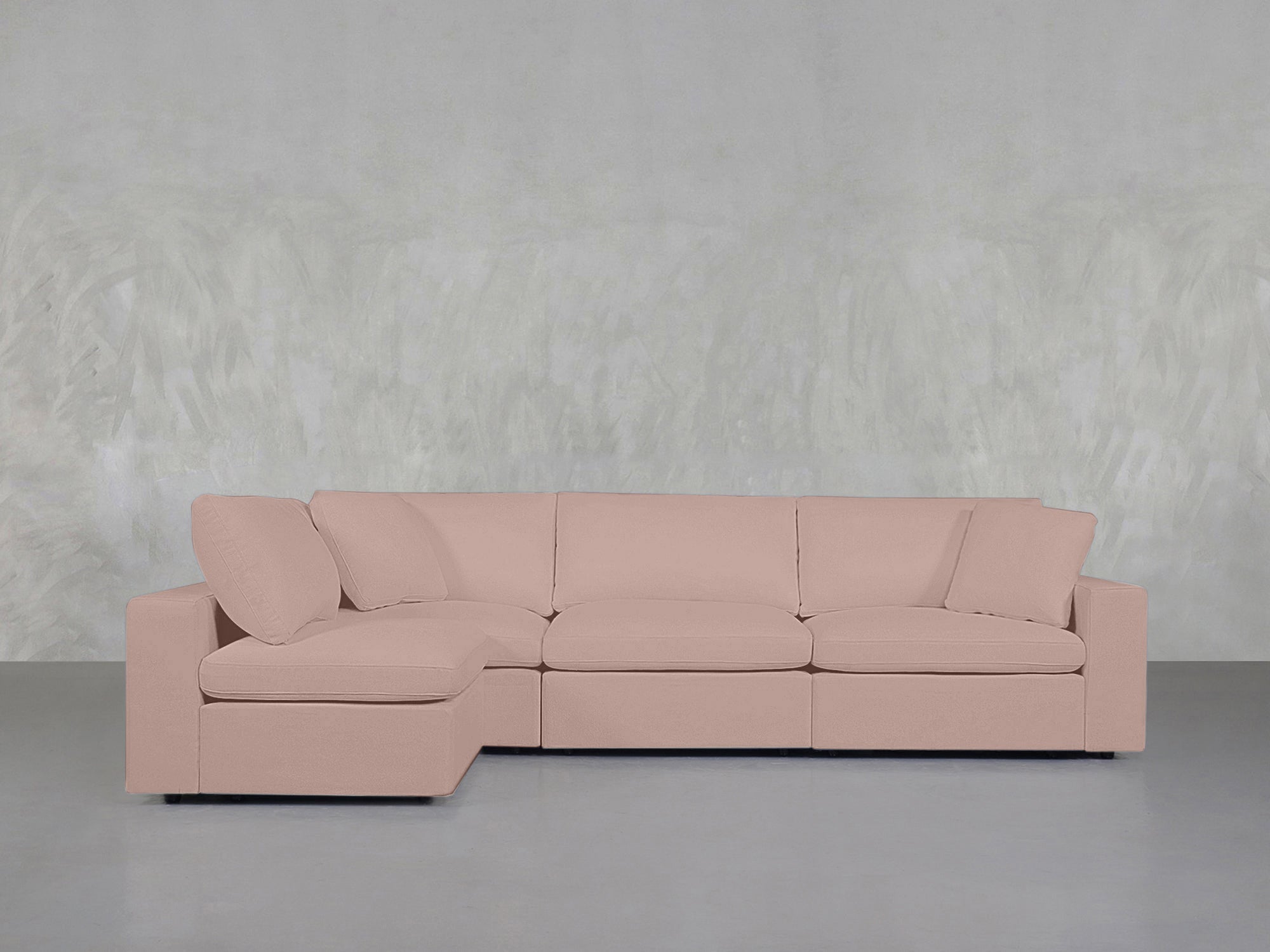 4-Seat Modular Open Corner Sectional