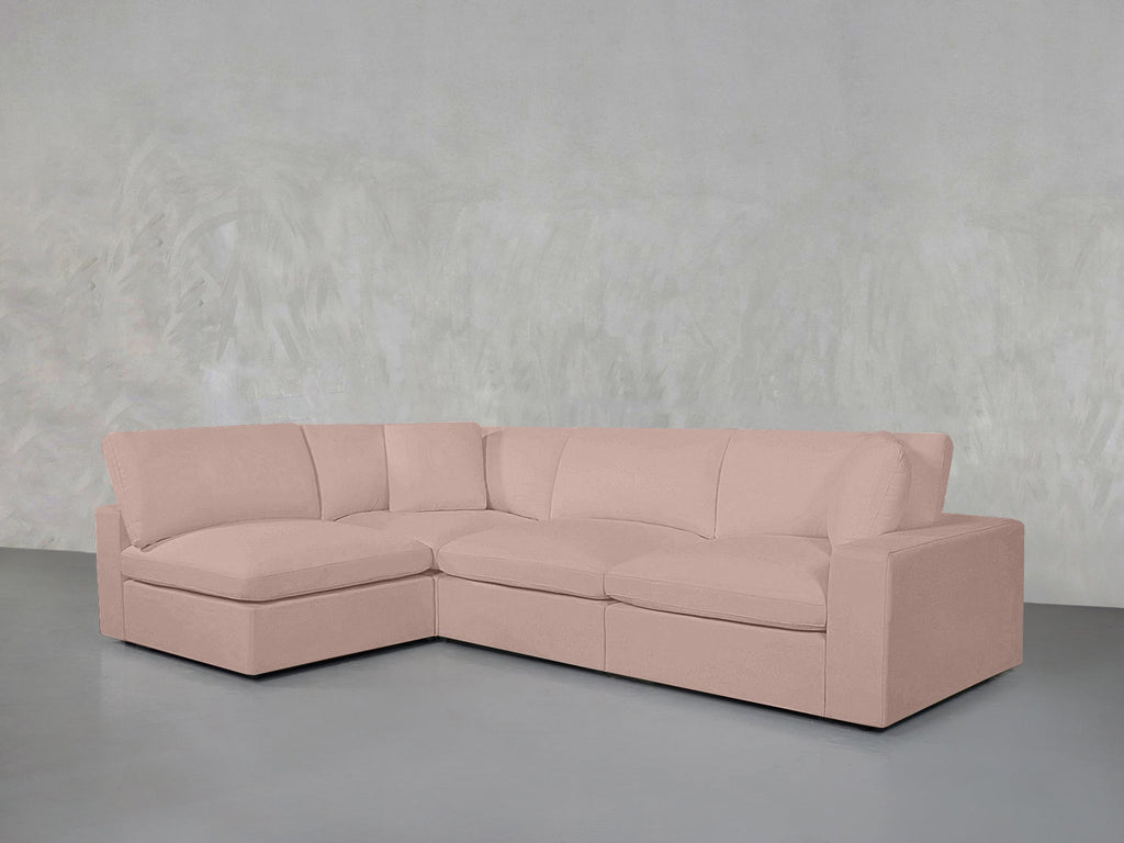 4-Seat Modular Open Corner Sectional