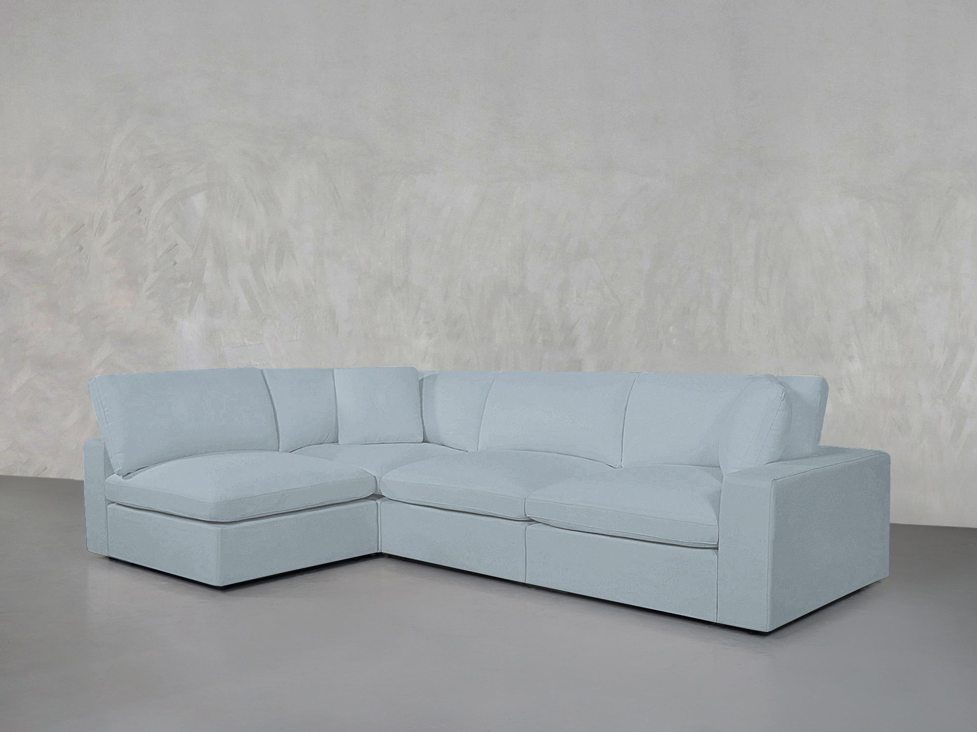 4-Seat Modular Open Corner Sectional