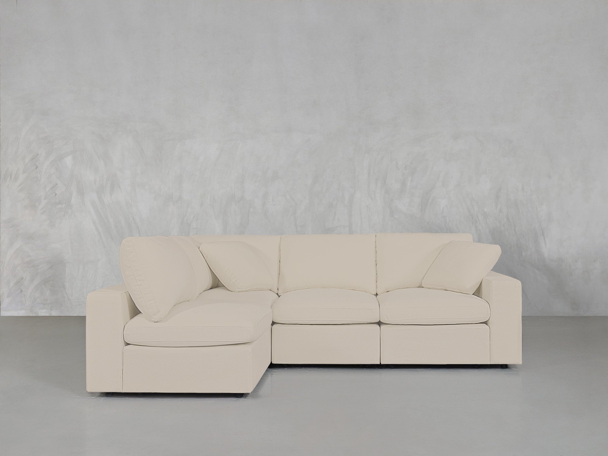 4-Seat Modular Open Corner Sectional