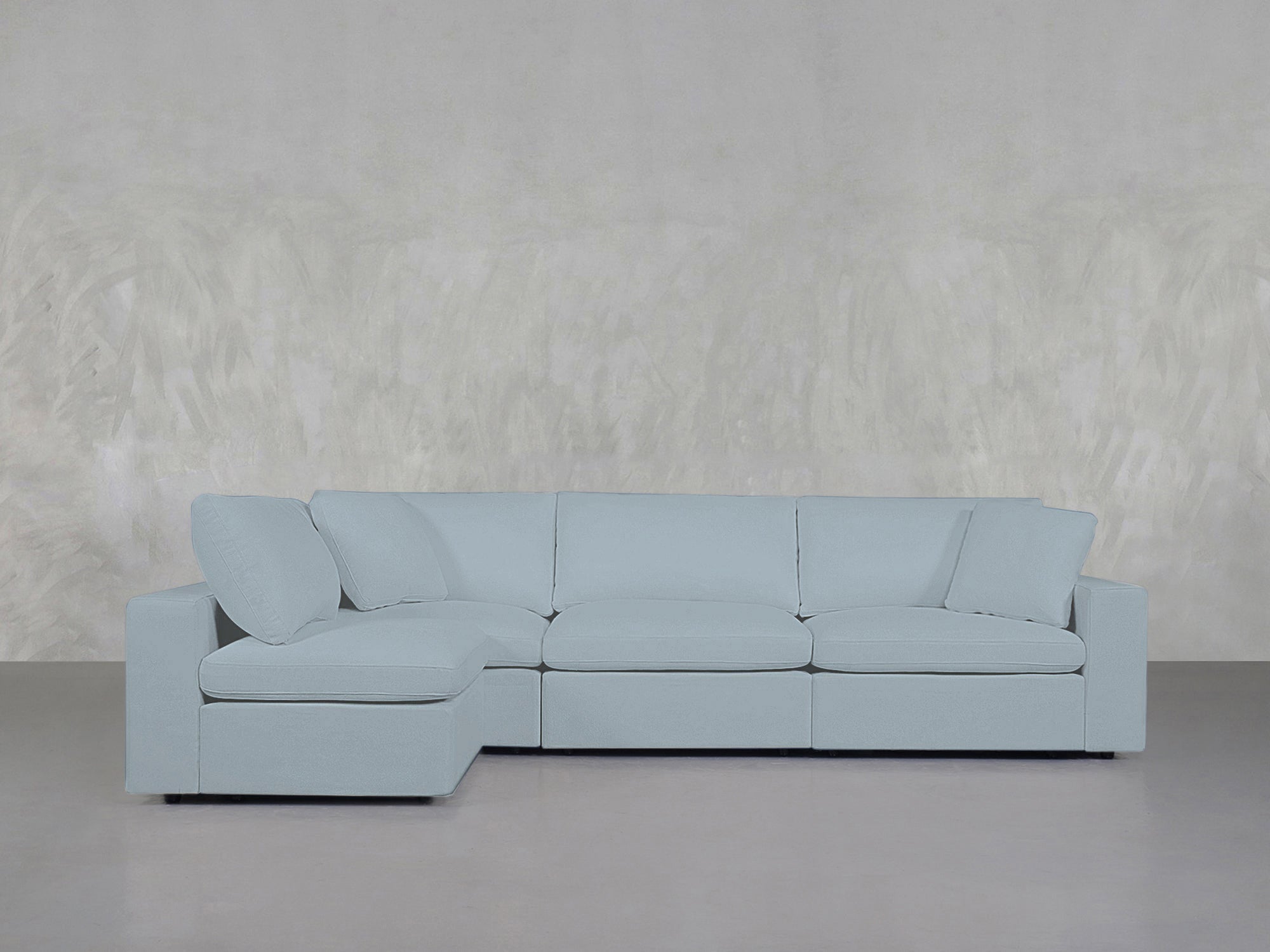 4-Seat Modular Open Corner Sectional