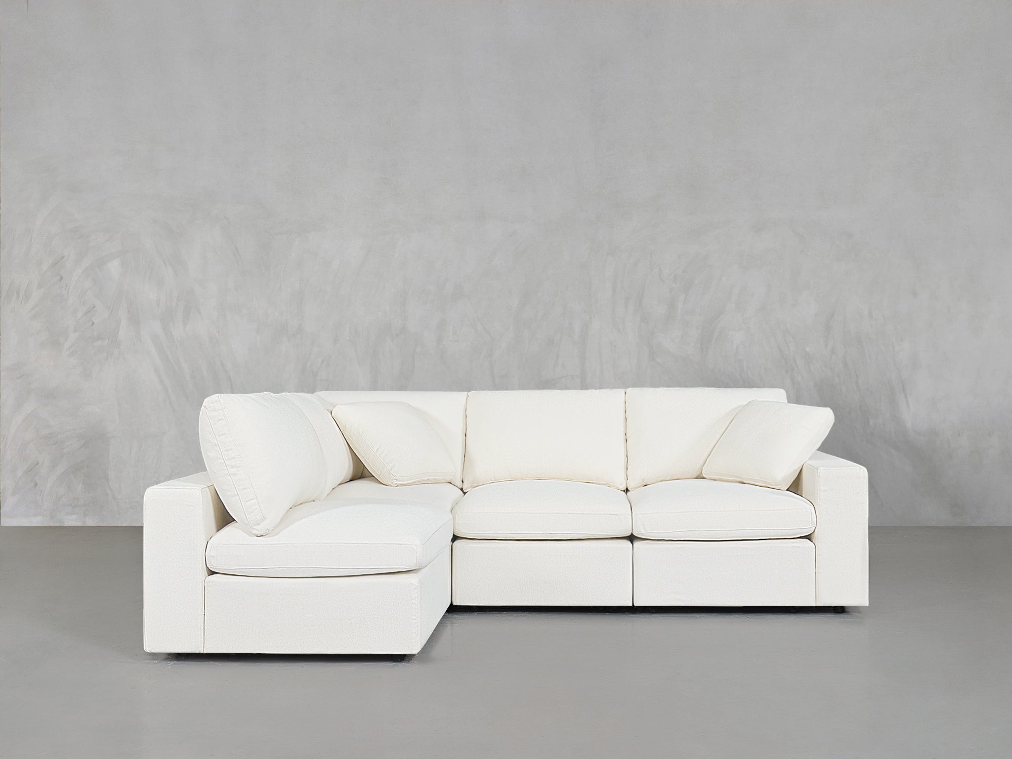 4-Seat Modular Open Corner Sectional
