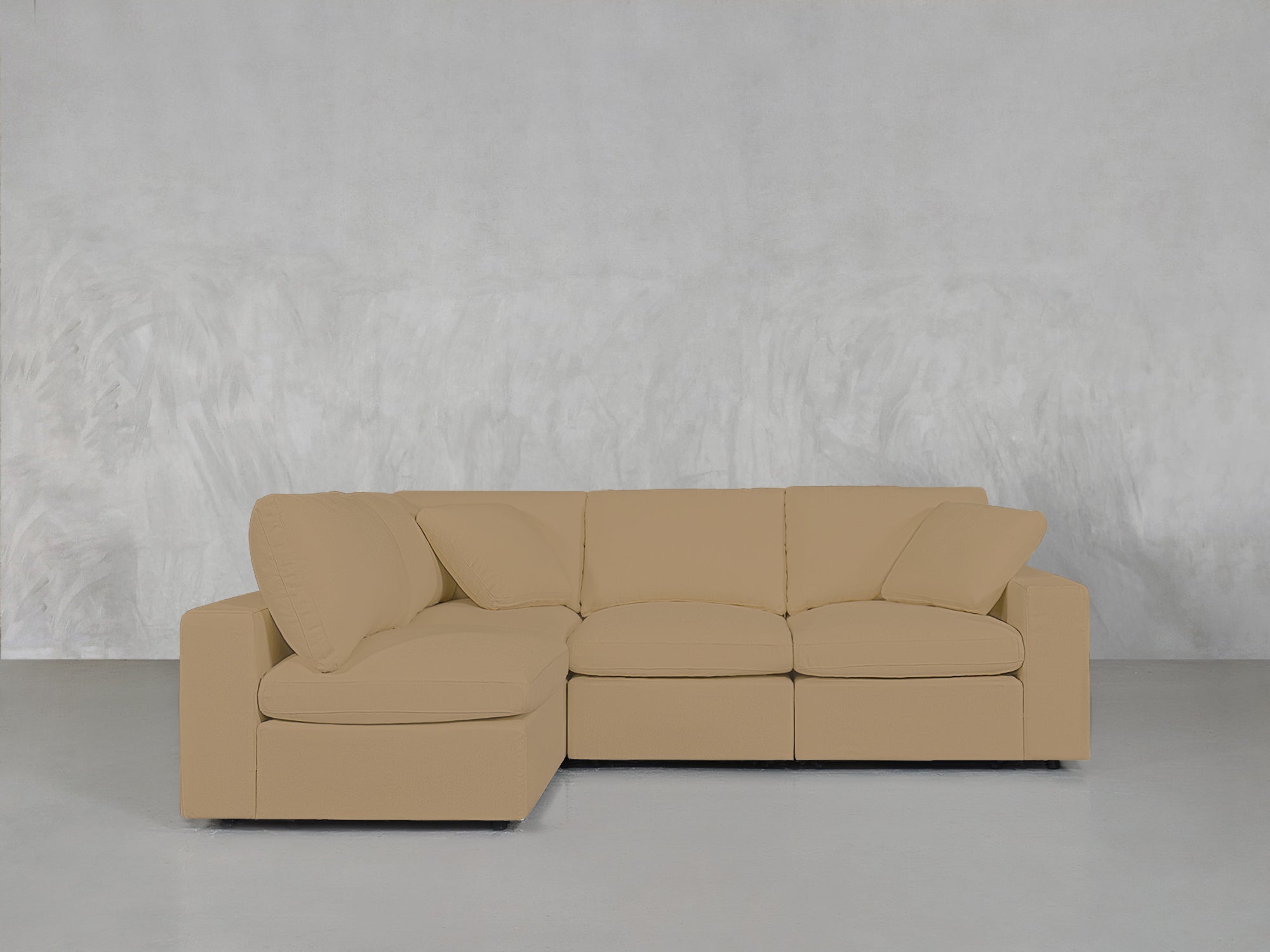 4-Seat Modular Open Corner Sectional