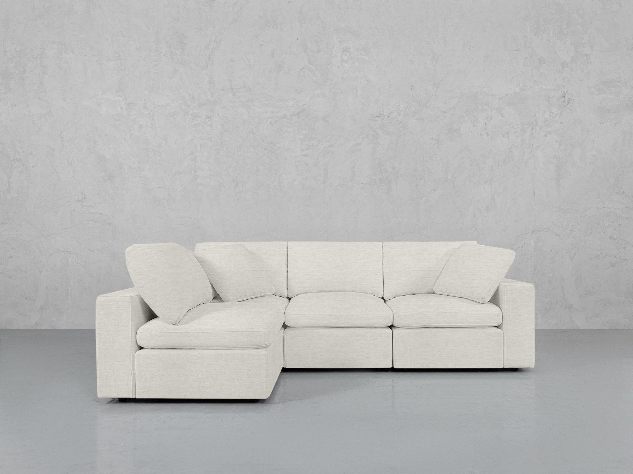 4-Seat Modular Open Corner Sectional