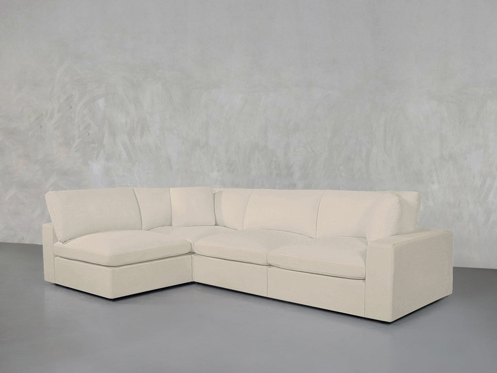 4-Seat Modular Open Corner Sectional