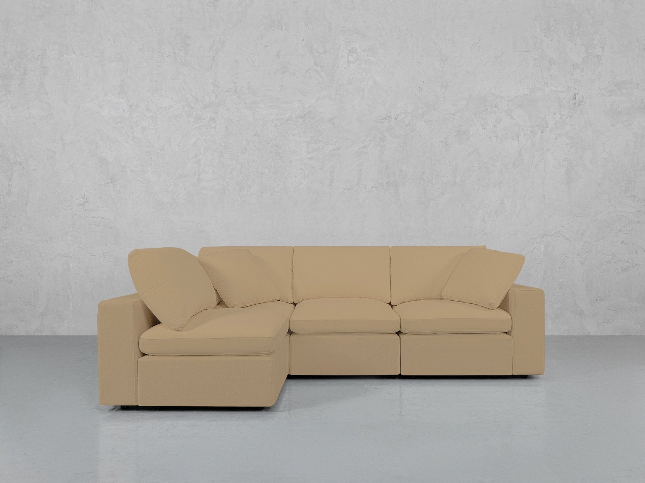 4-Seat Modular Open Corner Sectional