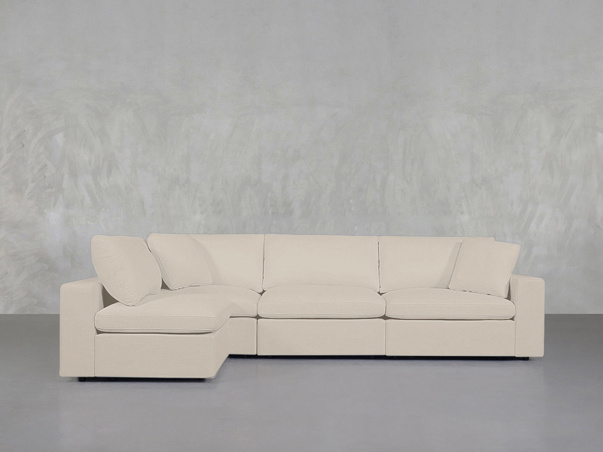 4-Seat Modular Open Corner Sectional