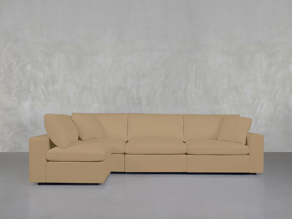4-Seat Modular Open Corner Sectional