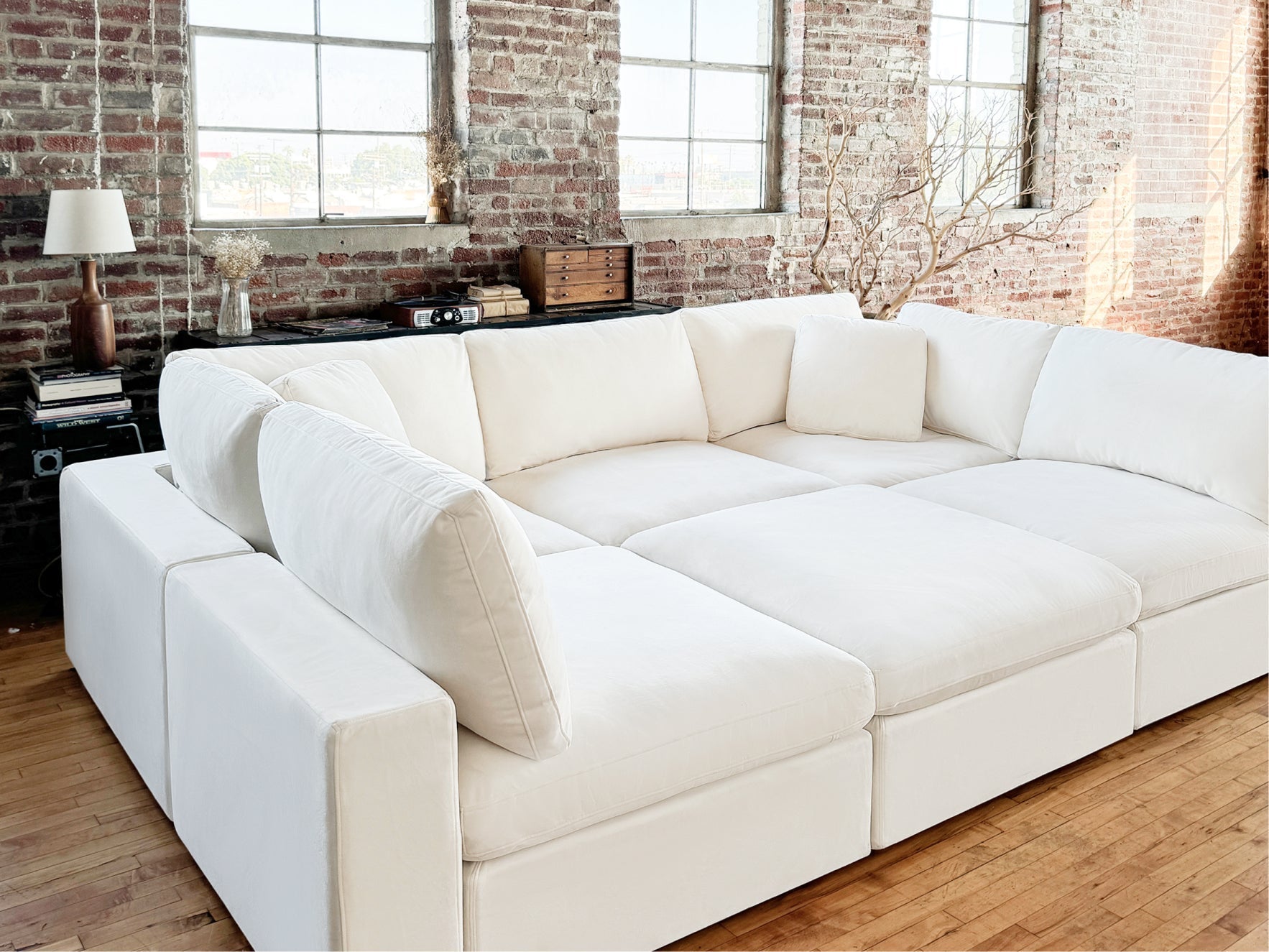 4-Seat Modular Lounger Sofa