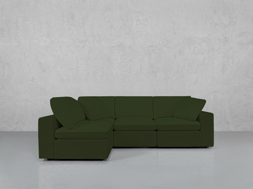 4-Seat Modular Open Corner Sectional