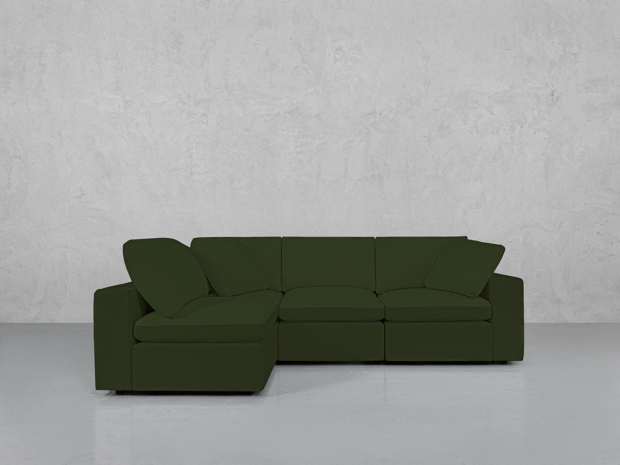 4-Seat Modular Open Corner Sectional