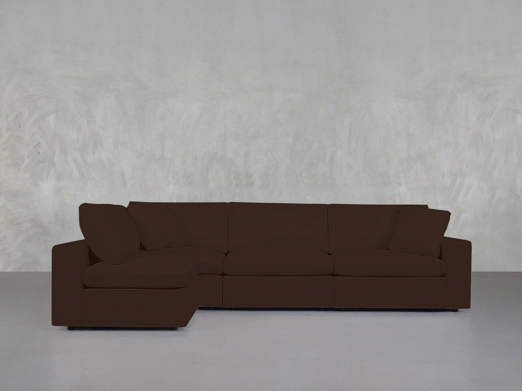 4-Seat Modular Open Corner Sectional