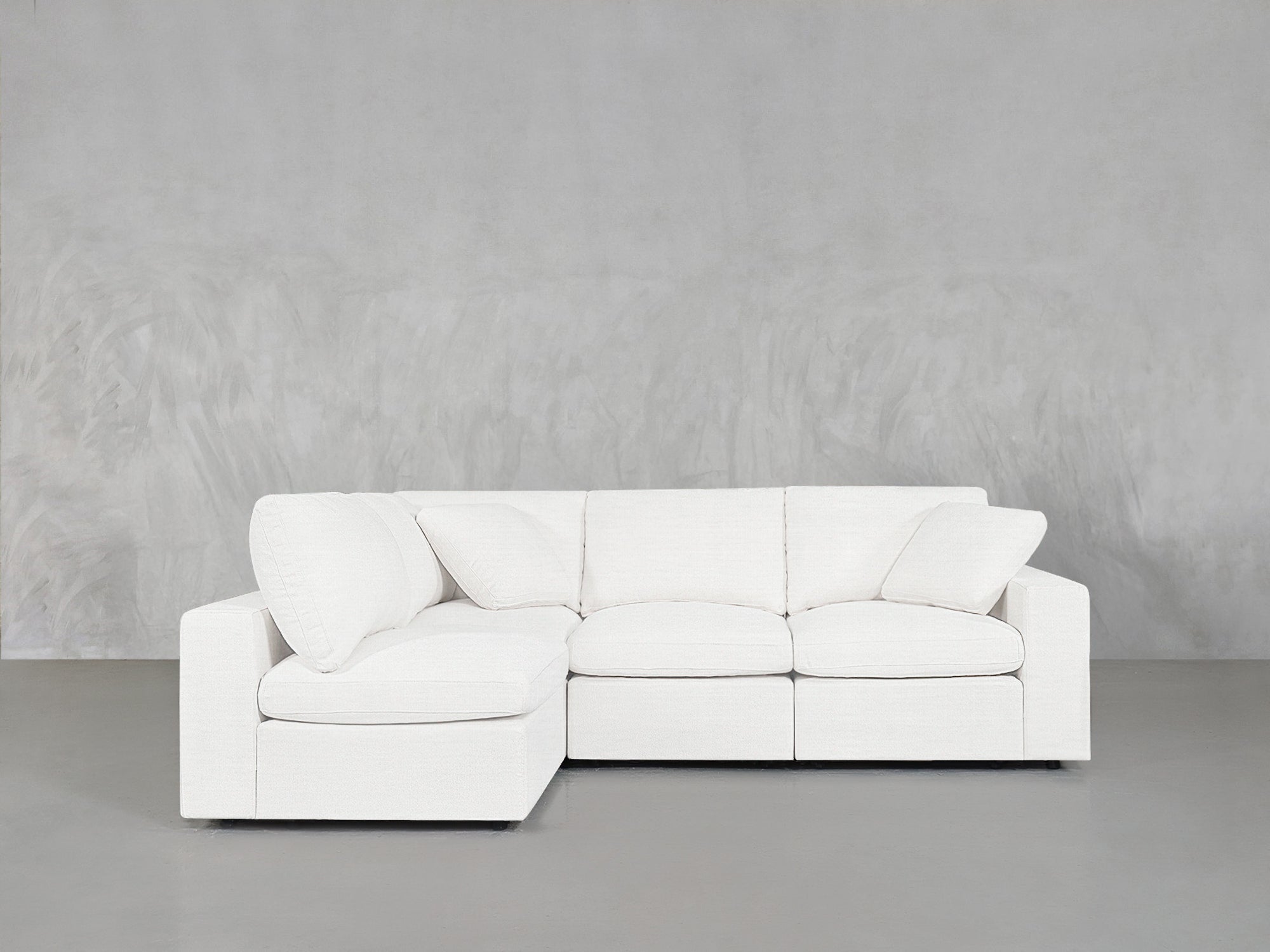 4-Seat Modular Open Corner Sectional