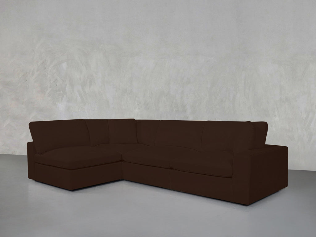 4-Seat Modular Open Corner Sectional