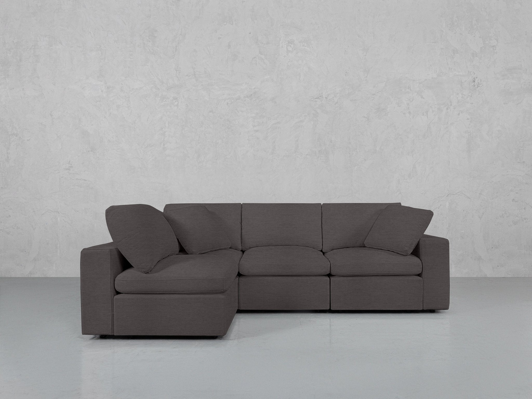 4-Seat Modular Open Corner Sectional