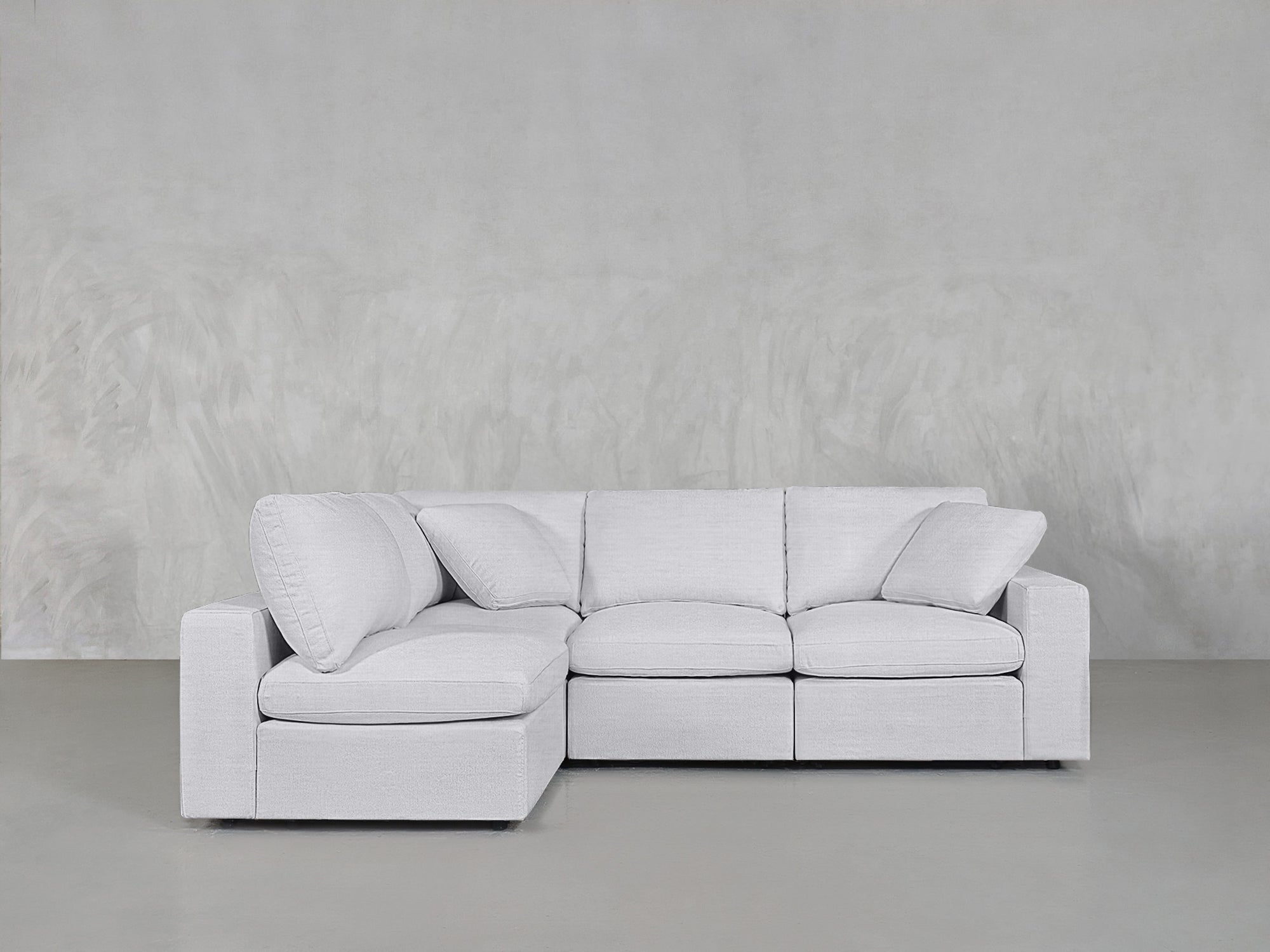 4-Seat Modular Open Corner Sectional