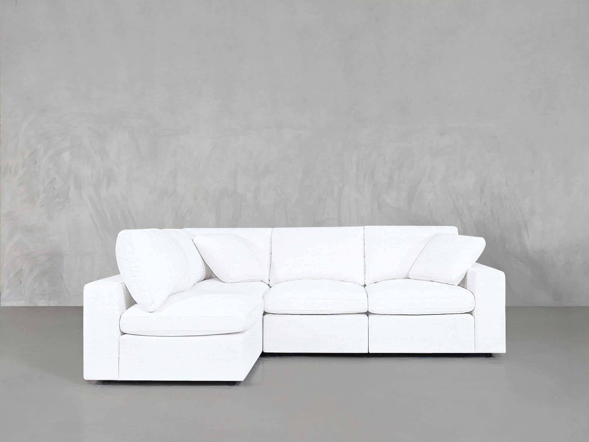 4-Seat Modular Open Corner Sectional