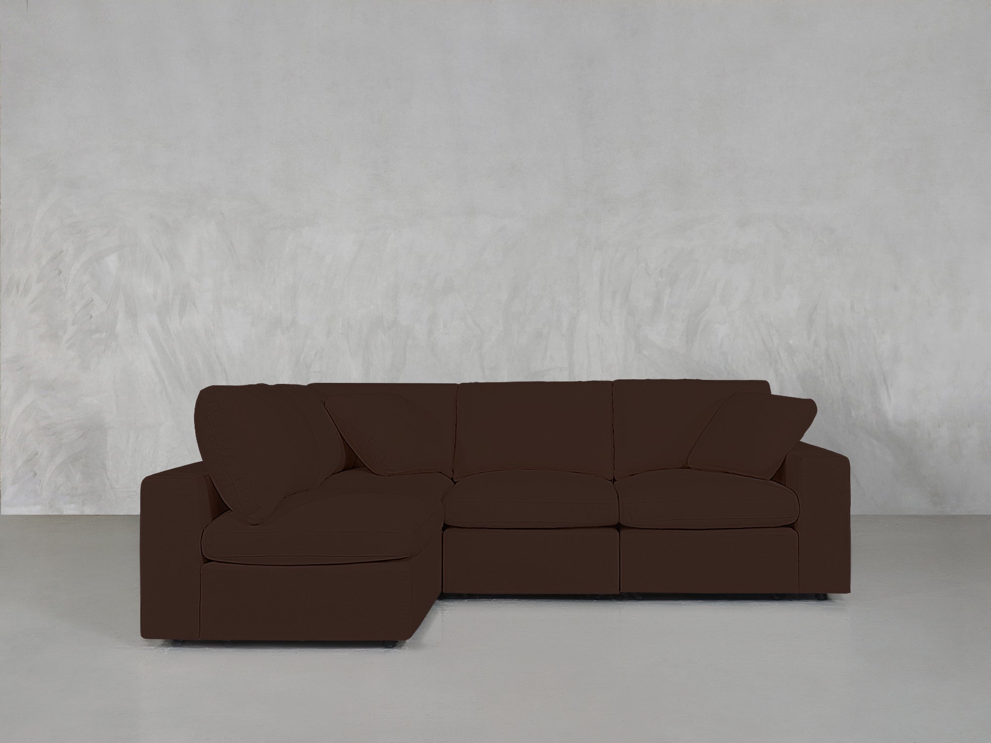 4-Seat Modular Open Corner Sectional