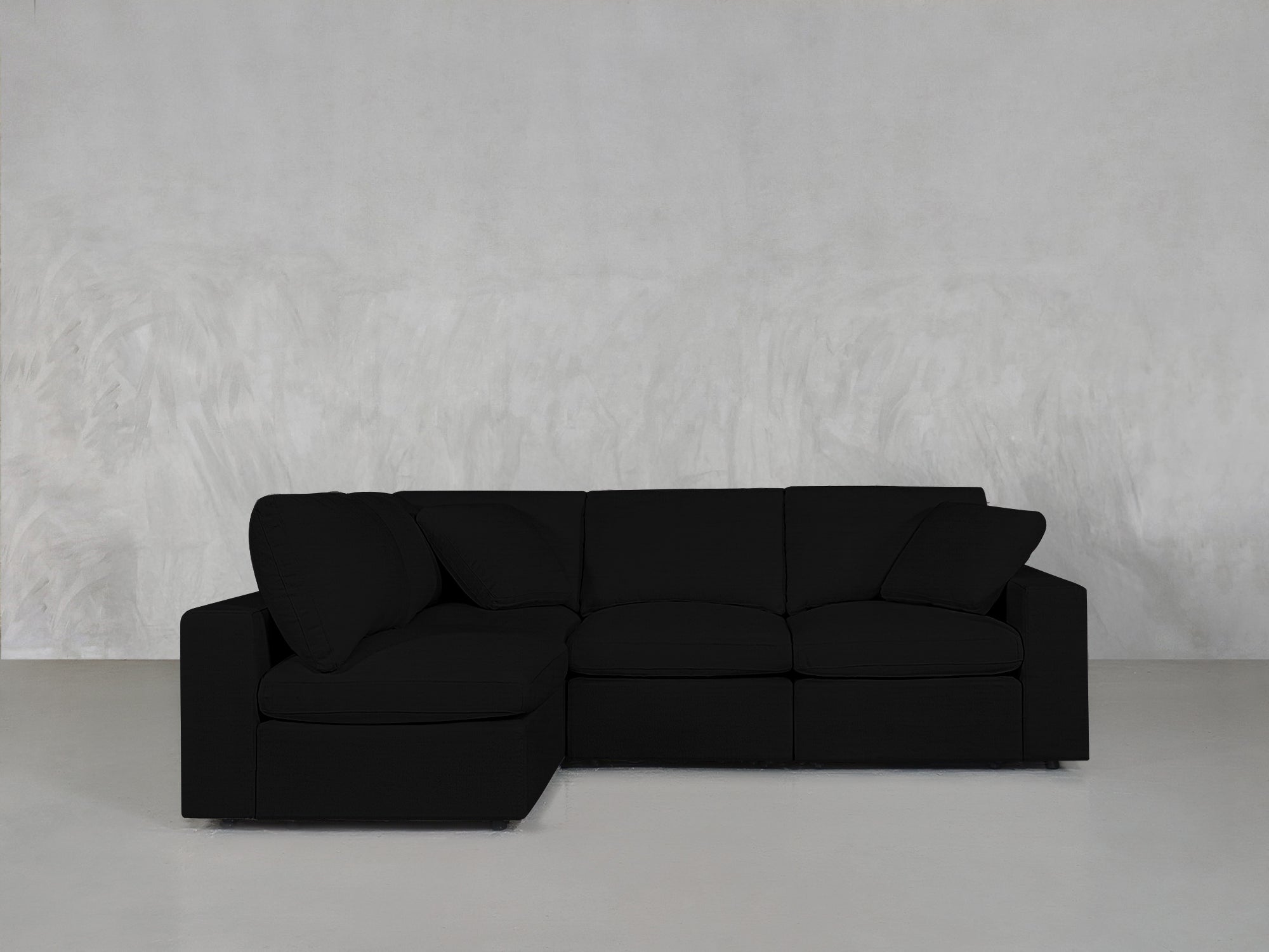 4-Seat Modular Open Corner Sectional