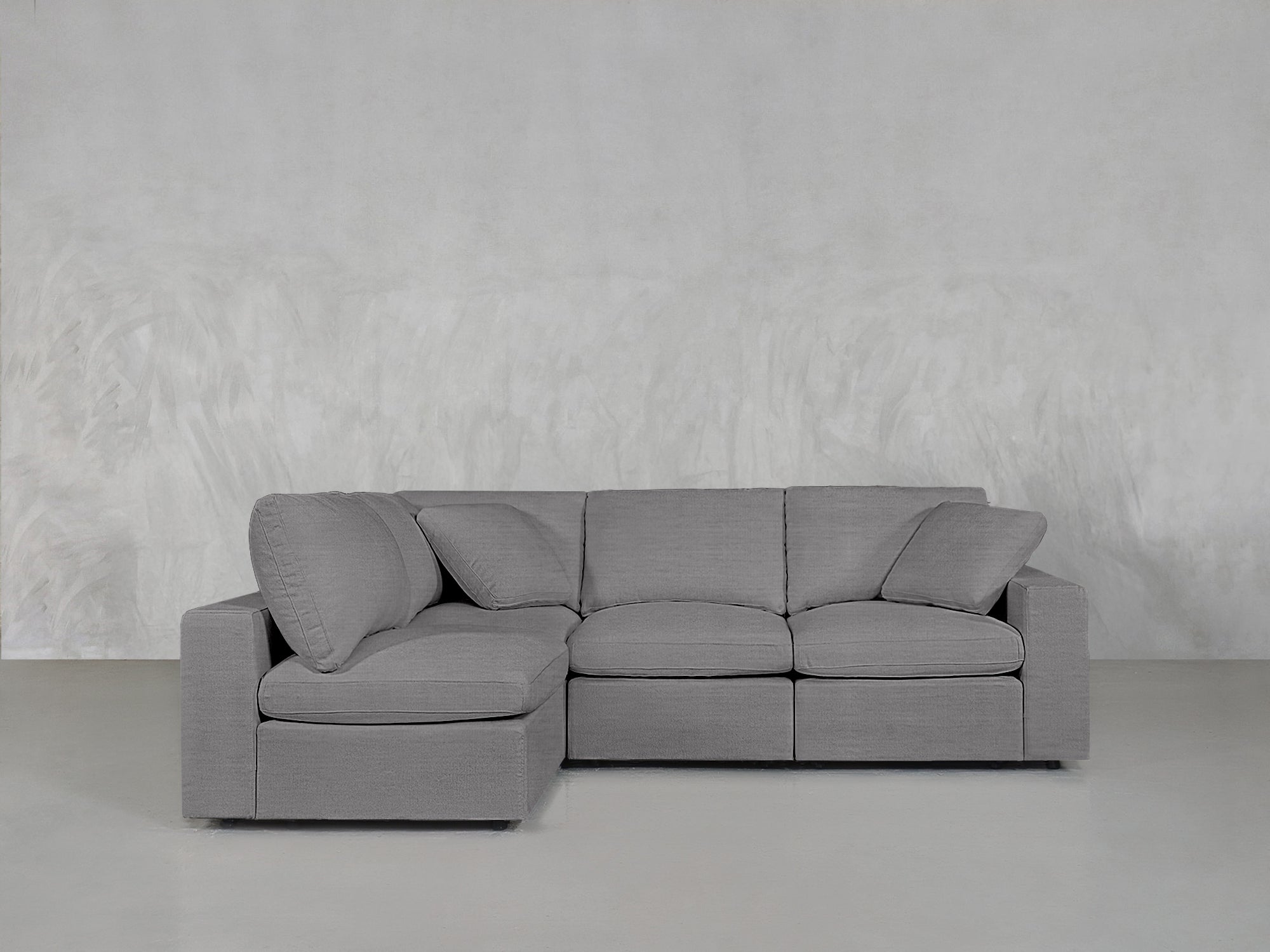 4-Seat Modular Open Corner Sectional