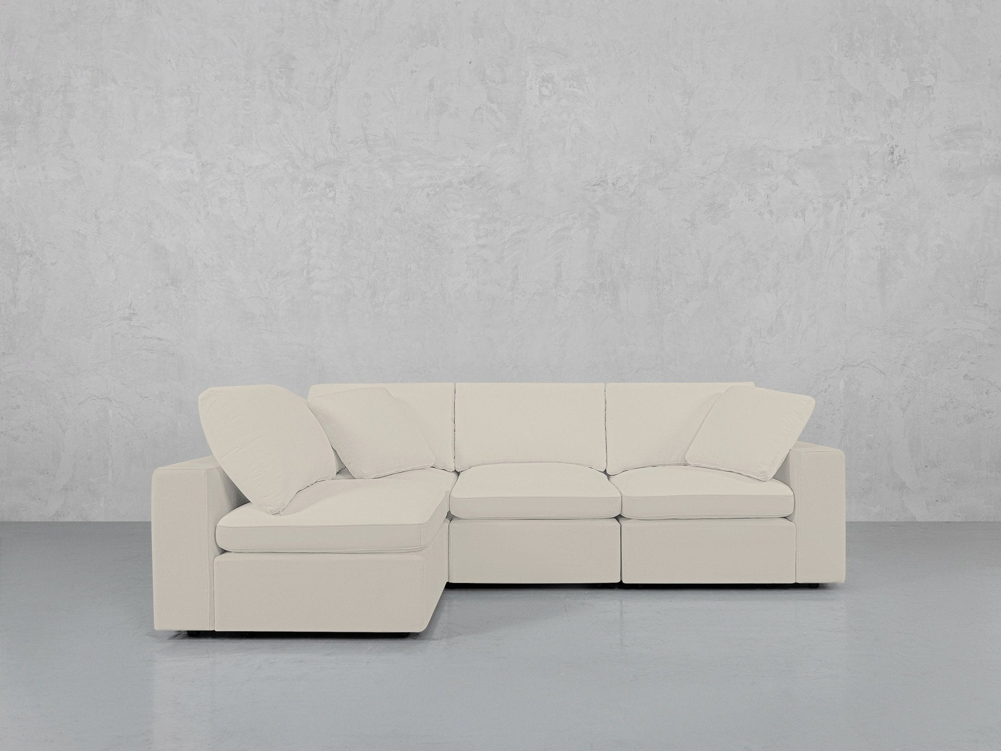 4-Seat Modular Open Corner Sectional