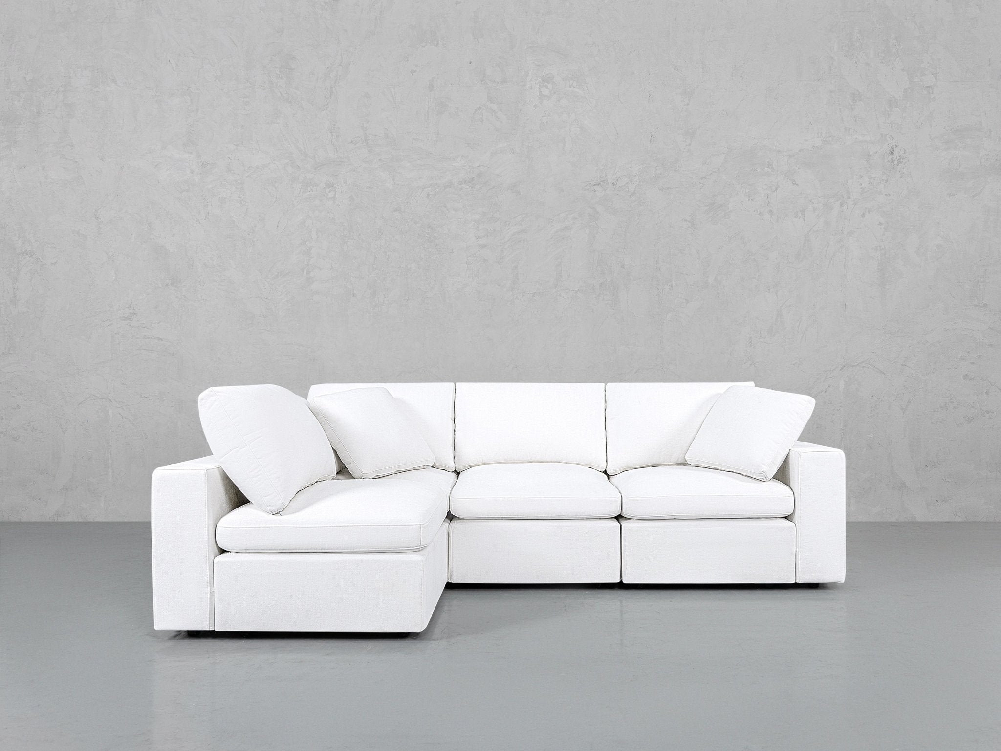 4-Seat Modular Open Corner Sectional