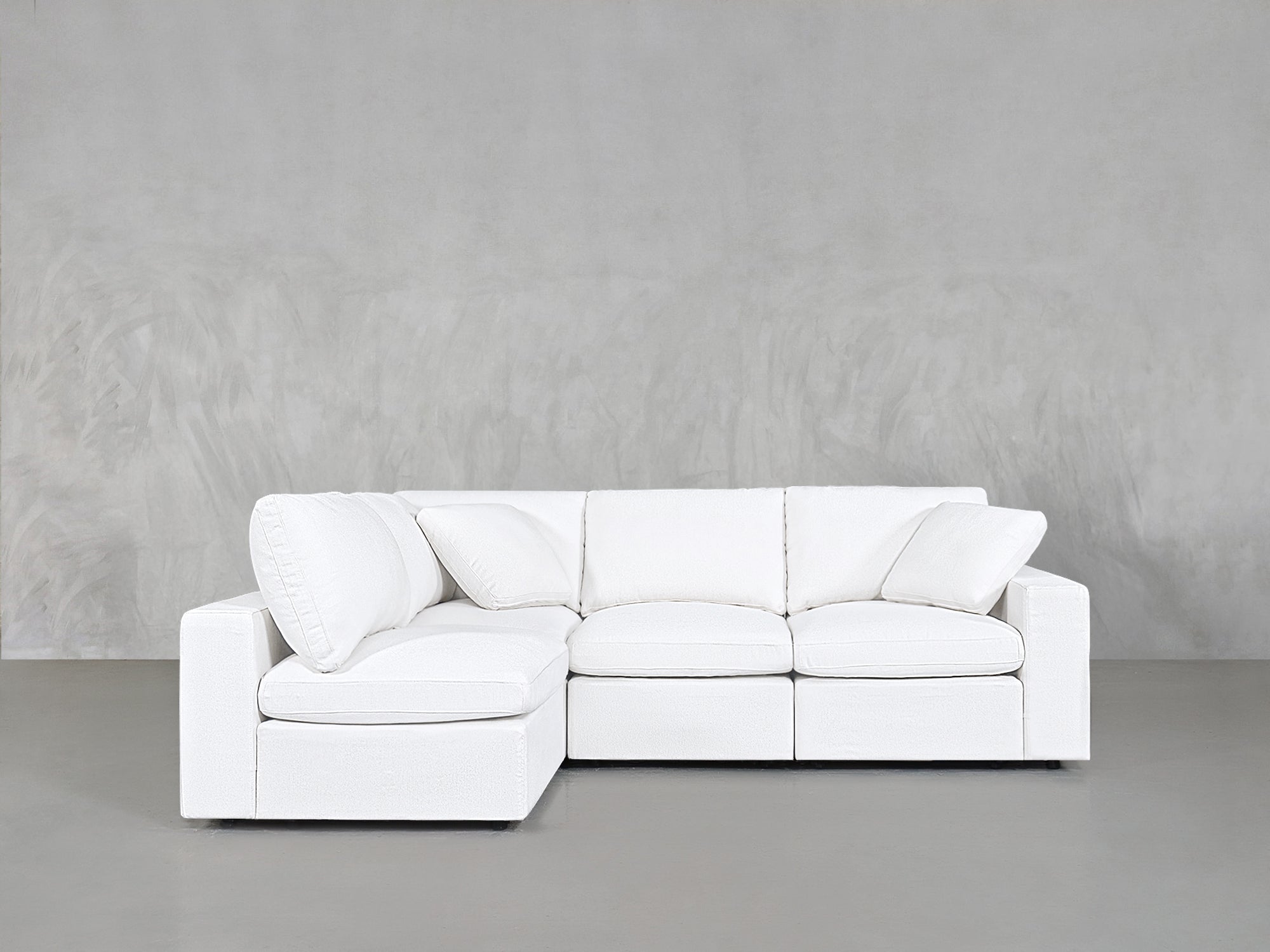 4-Seat Modular Open Corner Sectional