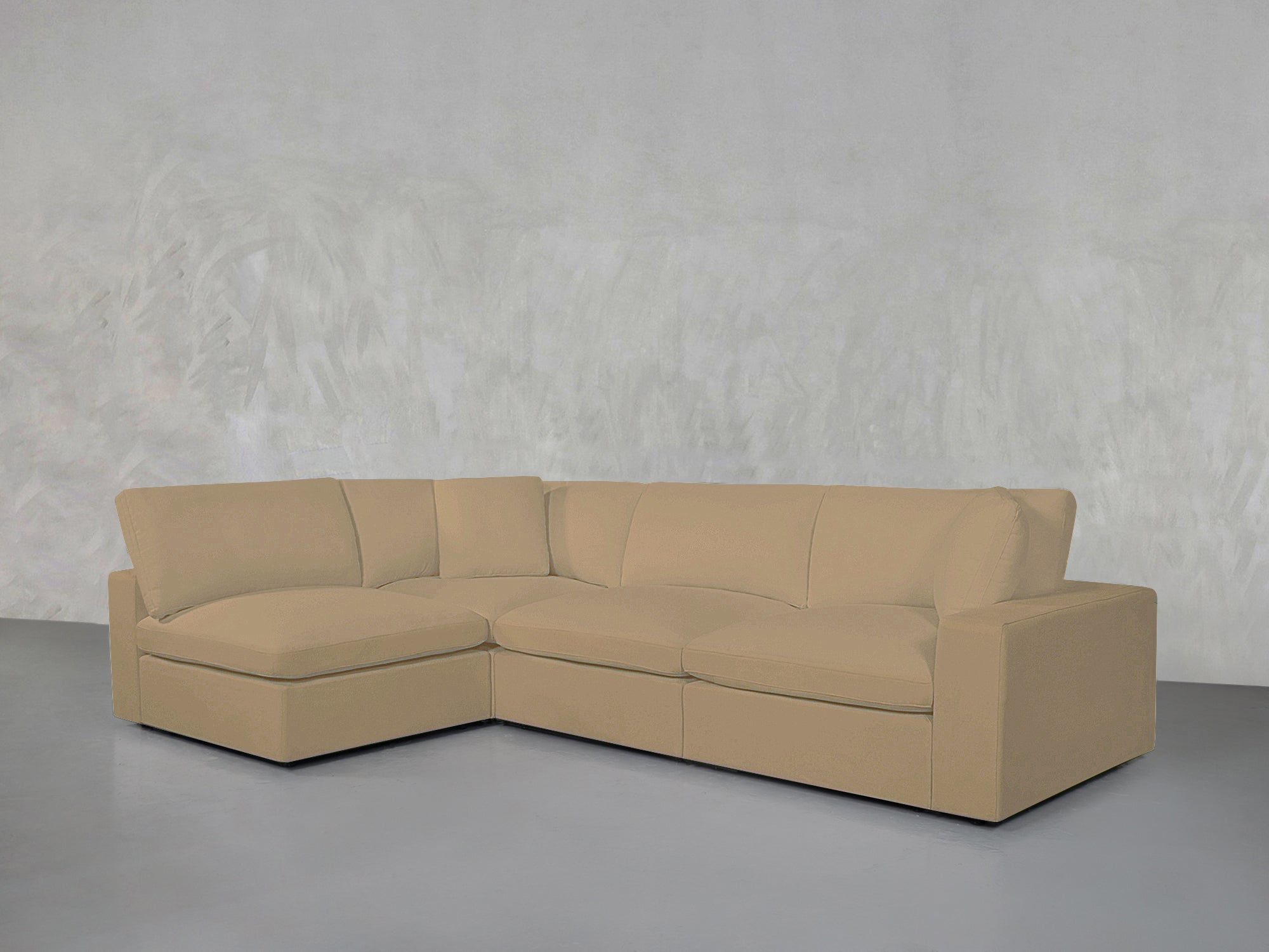 4-Seat Modular Open Corner Sectional