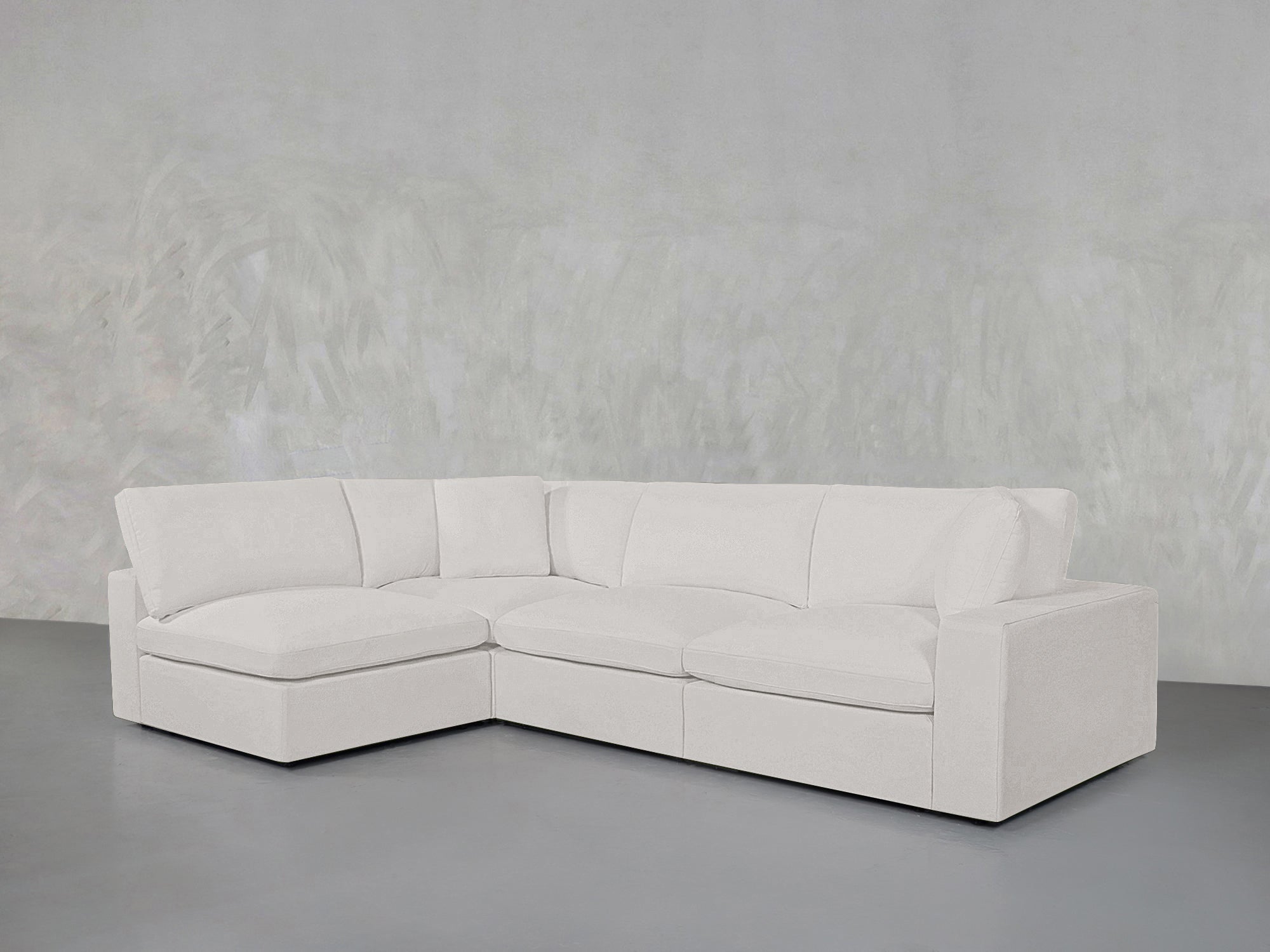 4-Seat Modular Open Corner Sectional