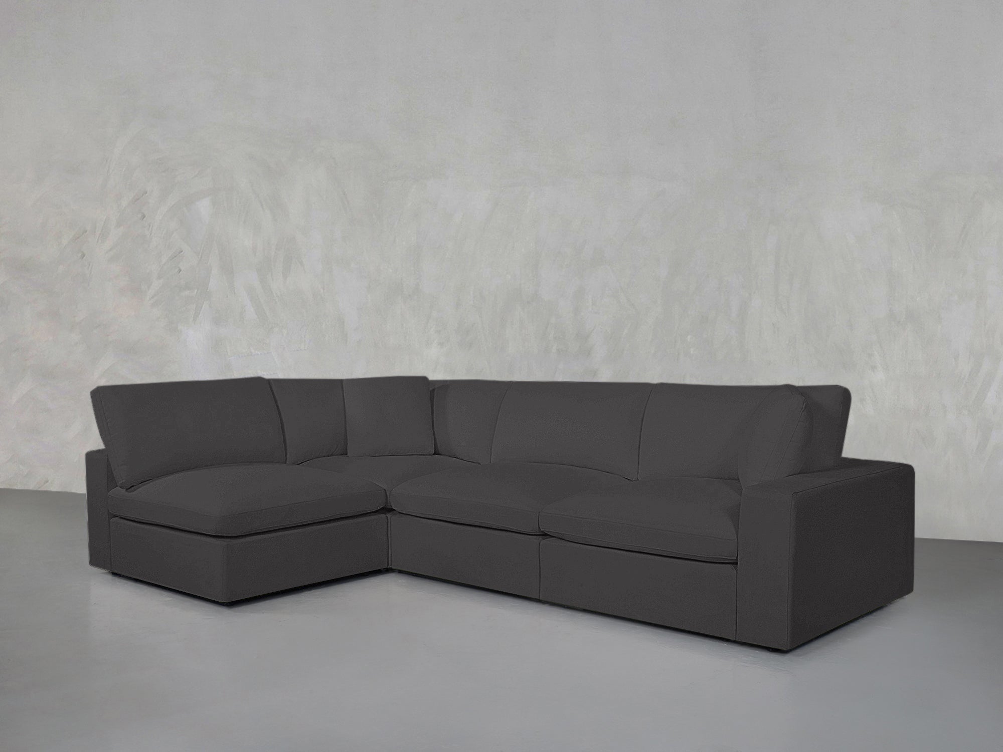 4-Seat Modular Open Corner Sectional
