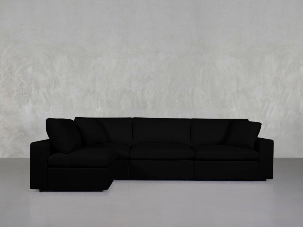 4-Seat Modular Open Corner Sectional