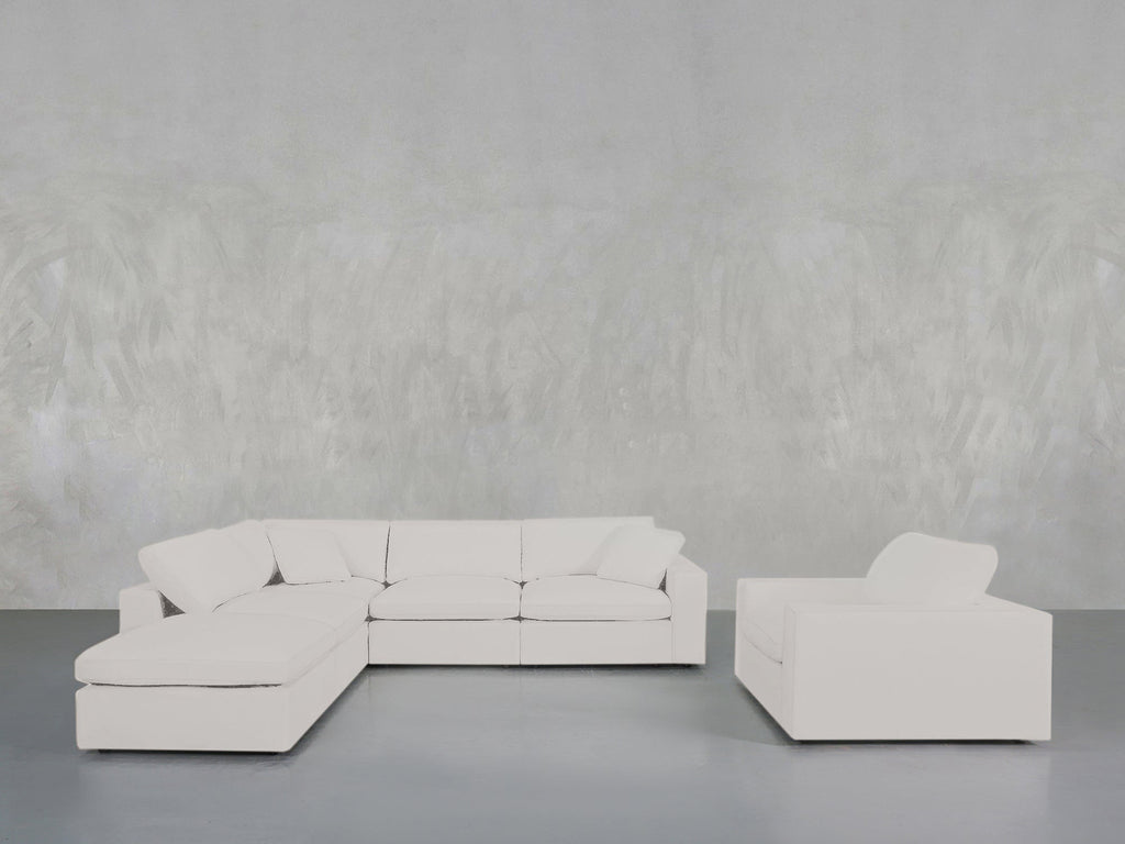 5-1 Sectional & Armchair Set