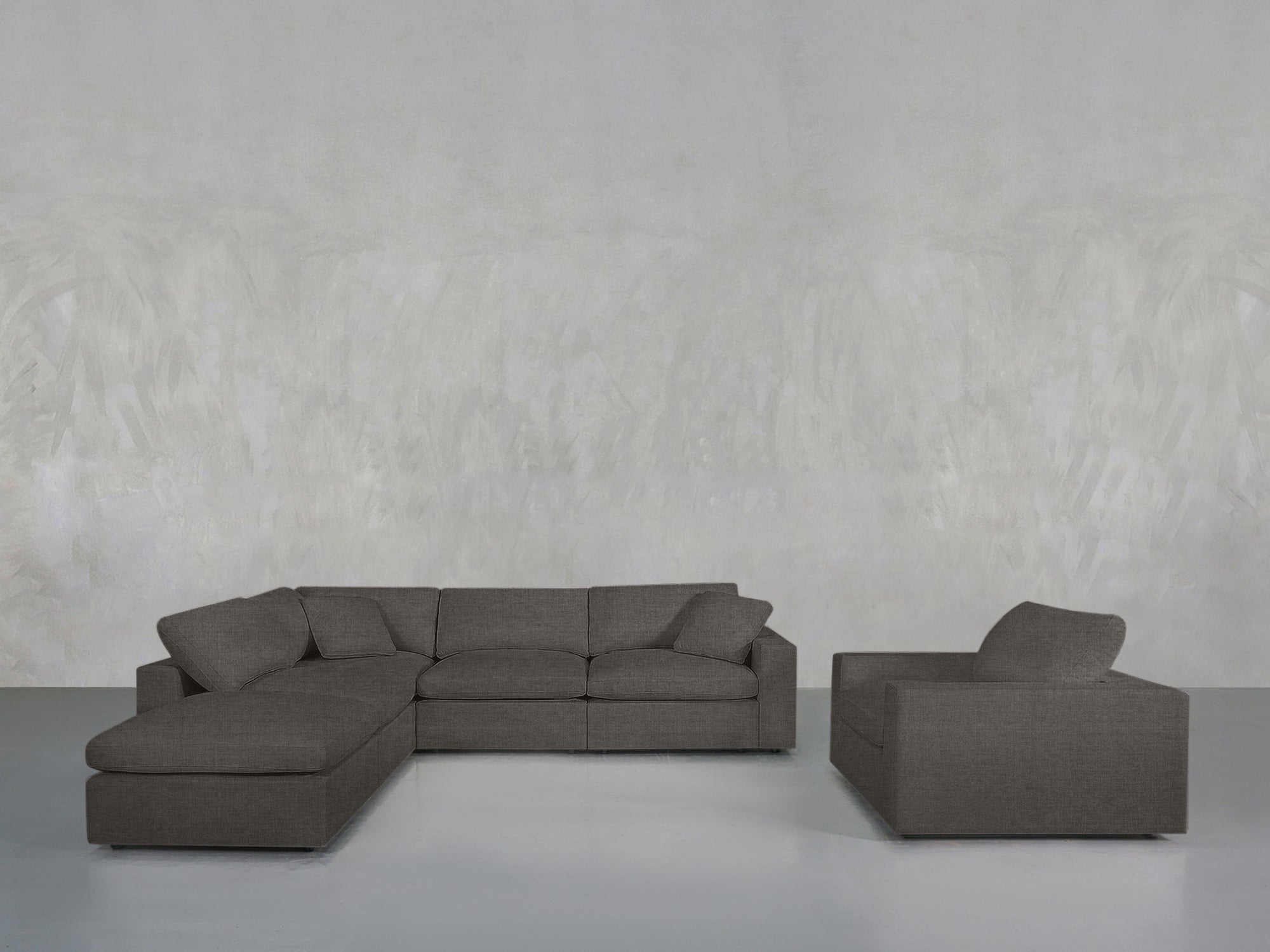 5-1 Sectional & Armchair Set