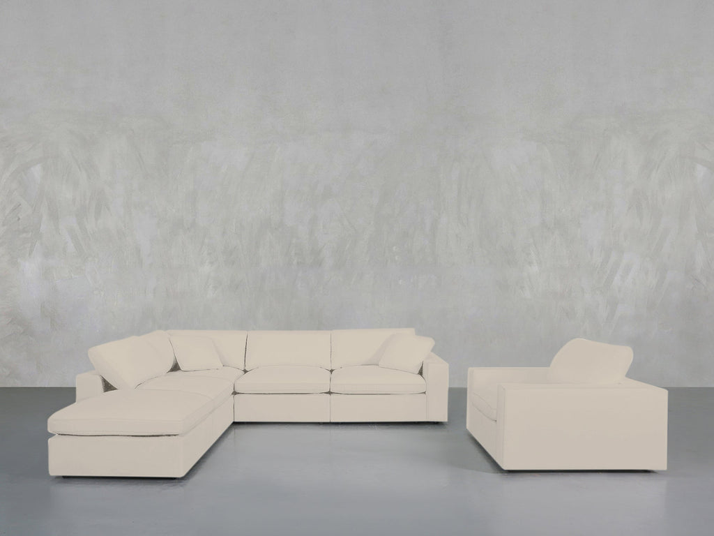 5-1 Sectional & Armchair Set