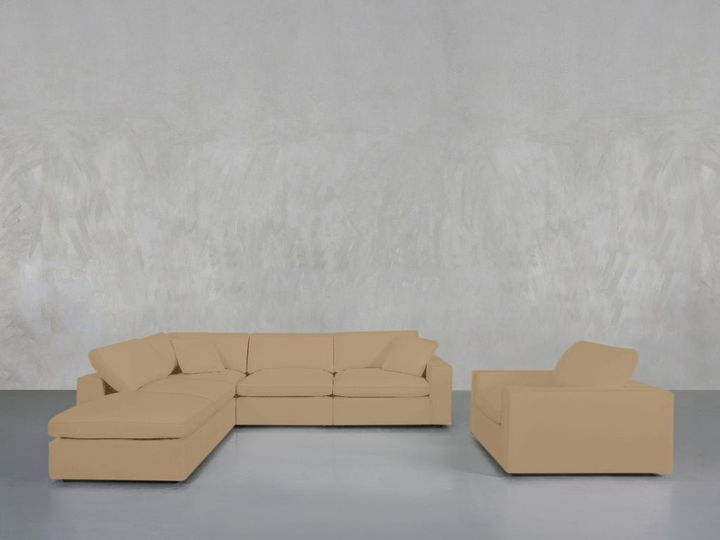 5-1 Sectional & Armchair Set
