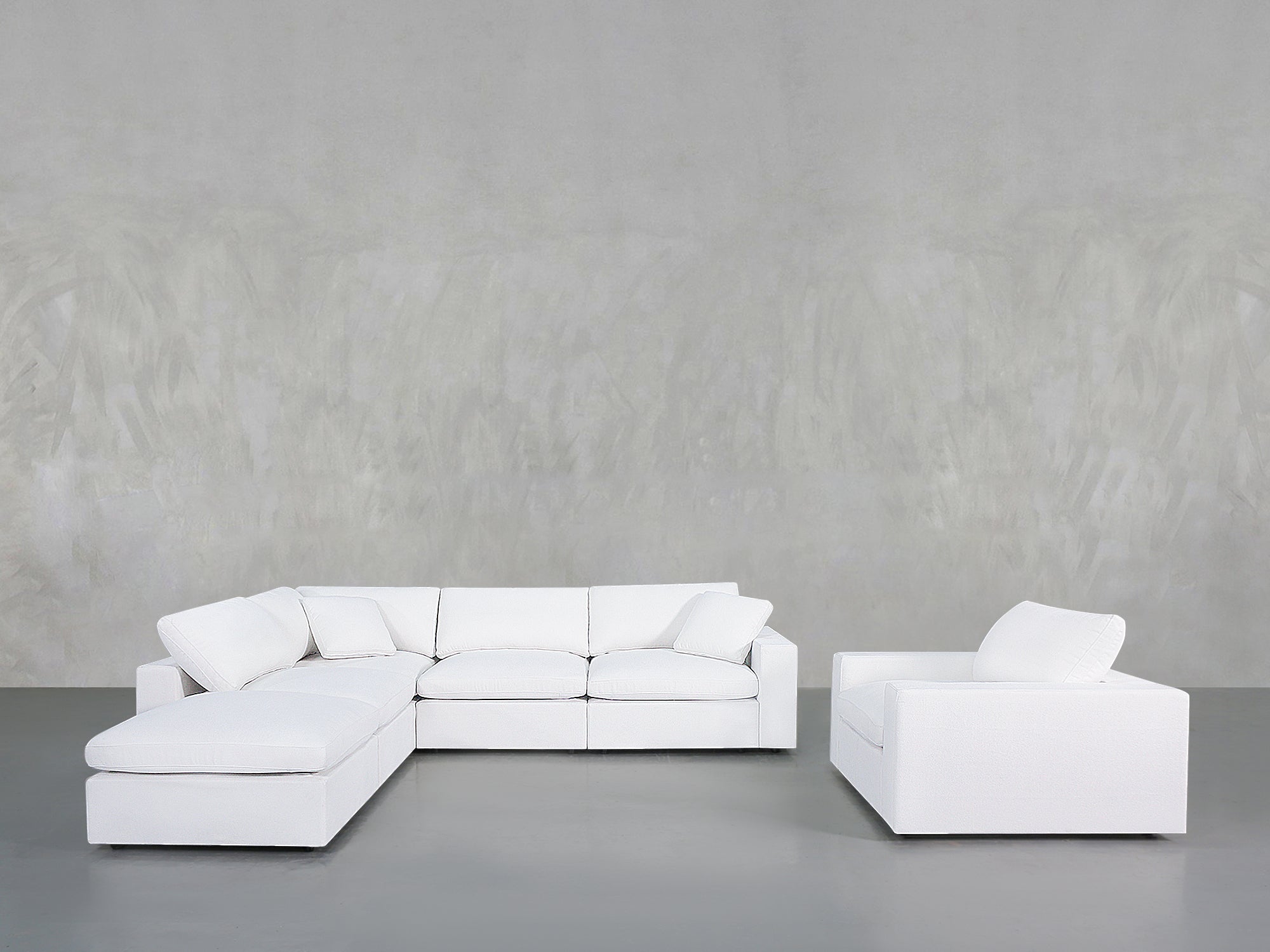 5-1 Sectional & Armchair Set