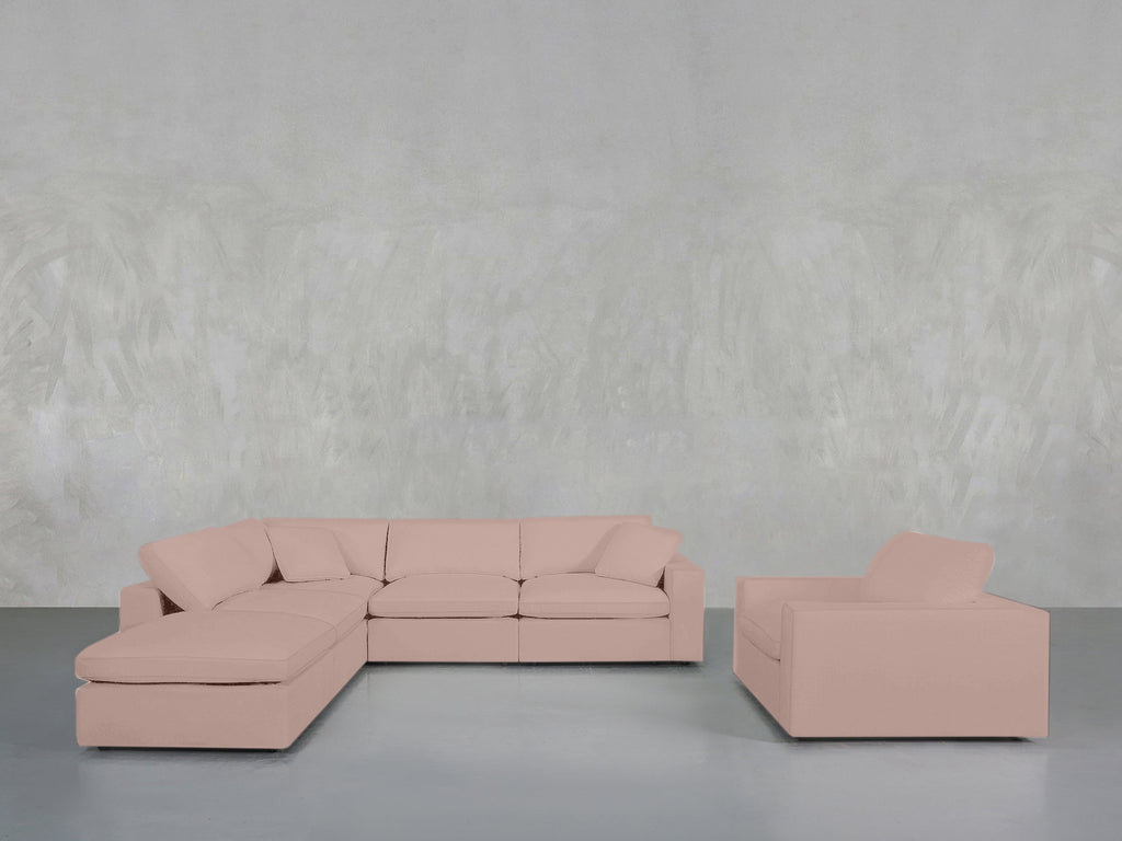 5-1 Sectional & Armchair Set