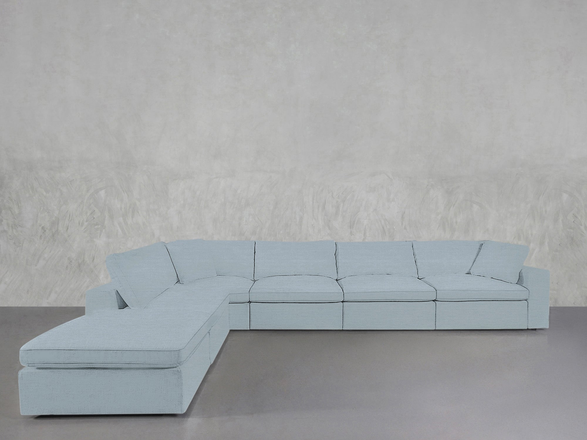 6-Seat Modular Corner Lounger Sectional