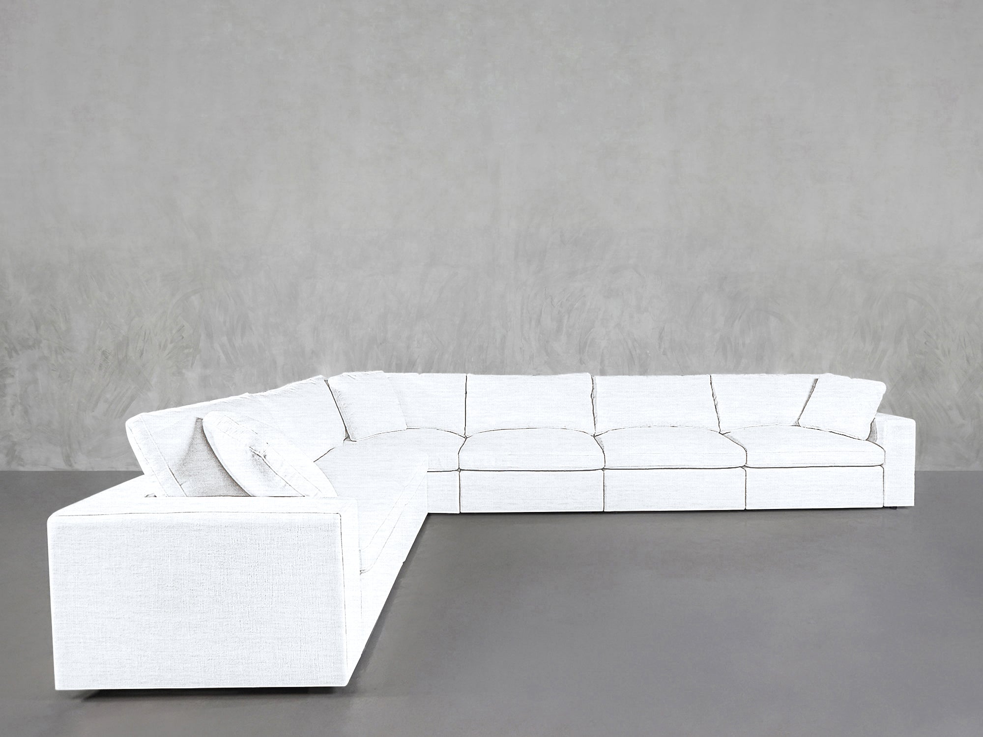 6-Seat Modular Corner Sectional