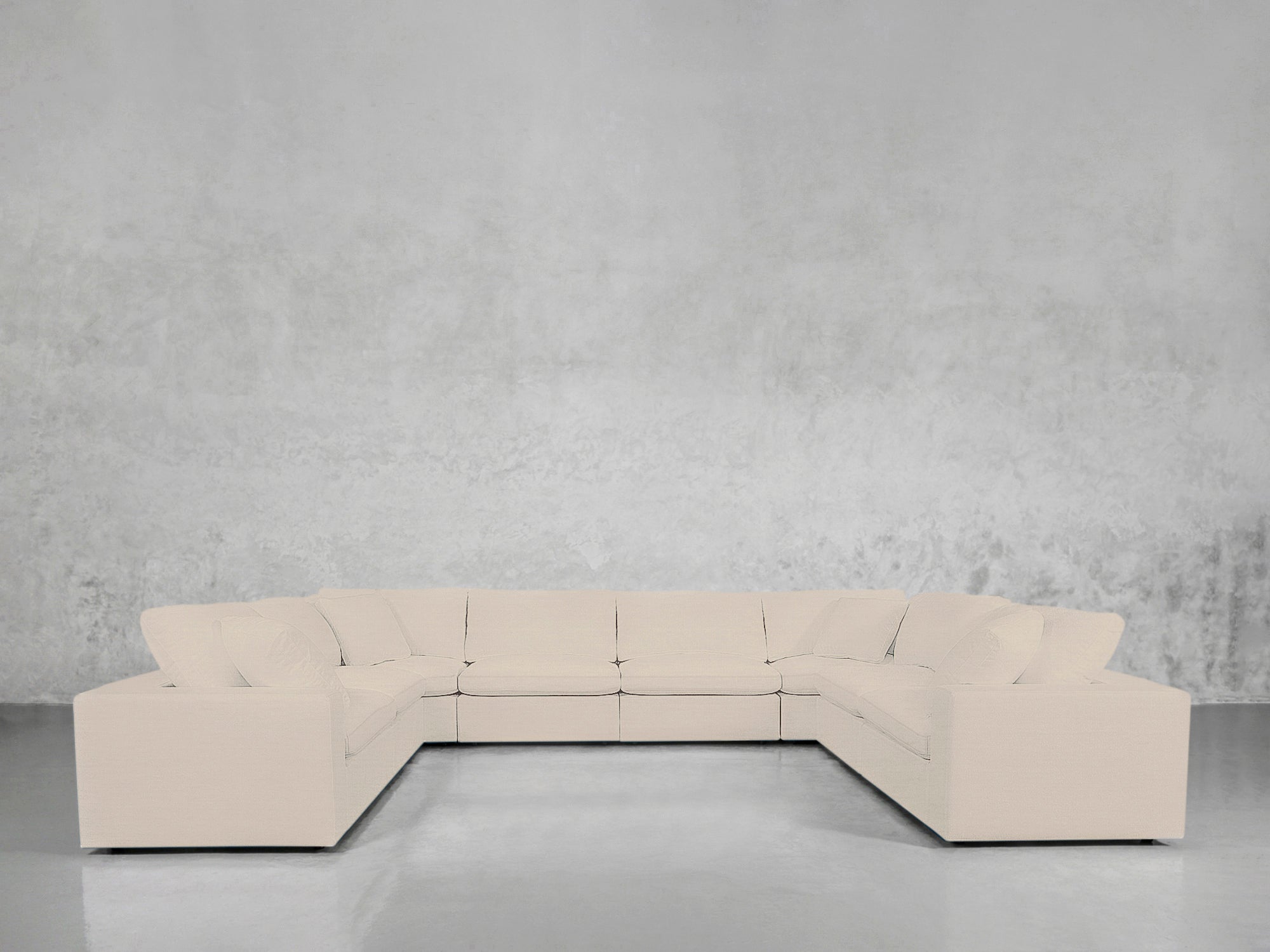 8-Seat Modular U-Sectional