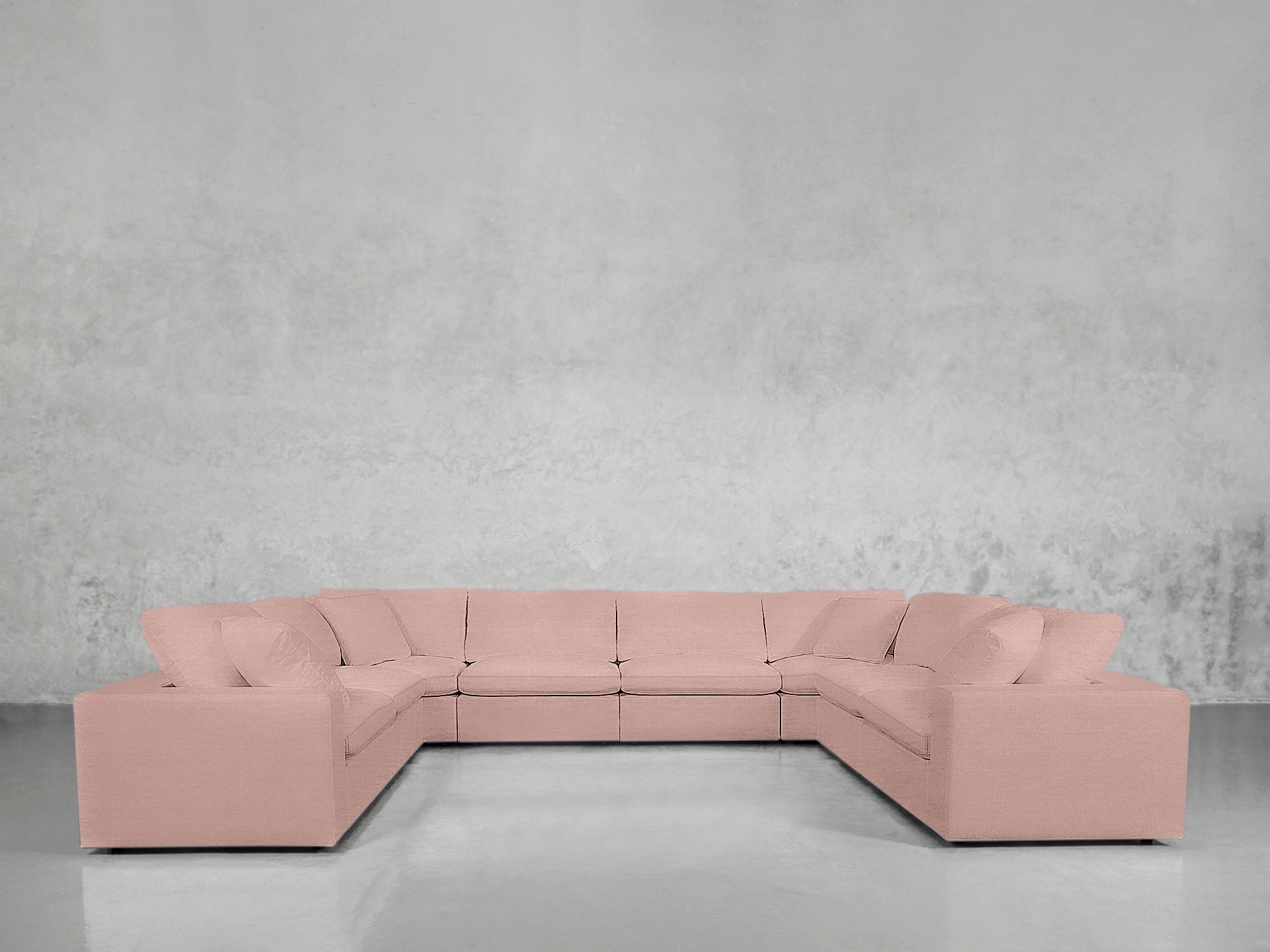 8-Seat Modular U-Sectional