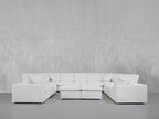 9-Seat Modular U-Sectional with Double Ottoman
