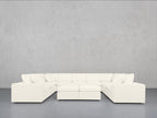 9-Seat Modular U-Sectional with Double Ottoman