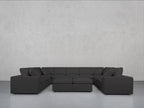 9-Seat Modular U-Sectional with Double Ottoman