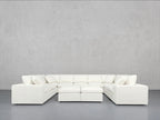 9-Seat Modular U-Sectional with Double Ottoman
